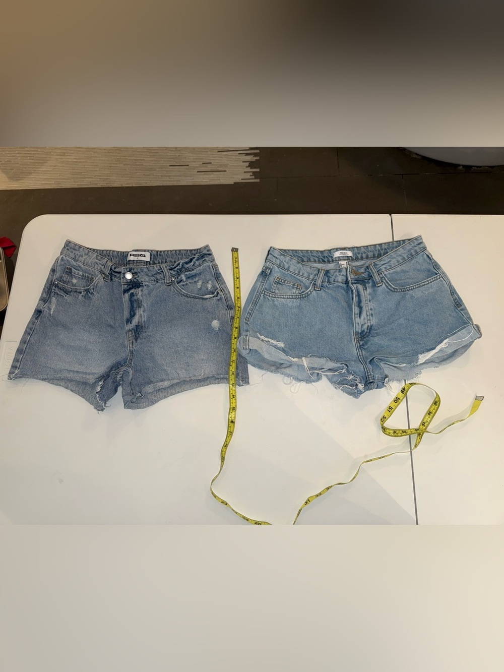 Denim Shorts Bundle RSQ Forever 21 High Rise Distressed Cutoffs Women’s Size 28